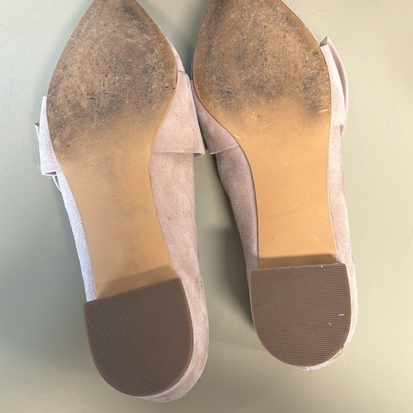 bp by Nordstrom - Blush Suede Bow Flat / Loafer - Picture 3 of 5